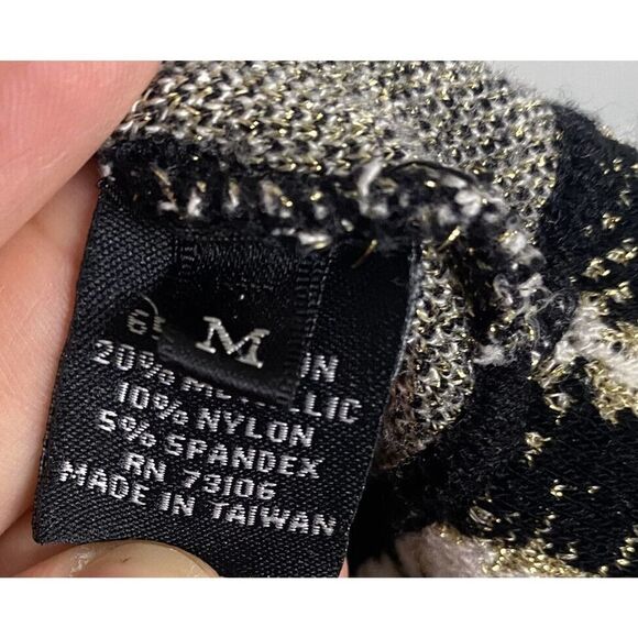 Michael Simon Vintage Cardigan Jacket Button Up Fabric Button Faux Pockets M - Picture 5 of 12